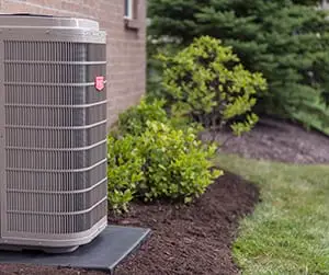 Bryant air conditioning unit outside home